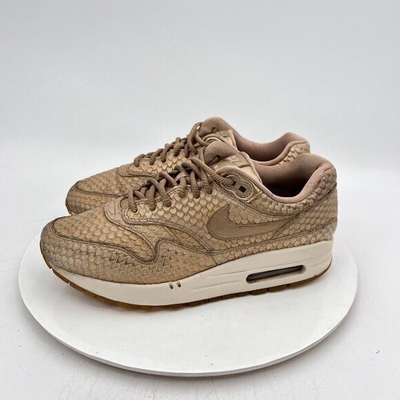 Nike Air Max 1 Women Size 8 454746 900 Blur Light Orewood Brown Running Shoes - Picture 1 of 11